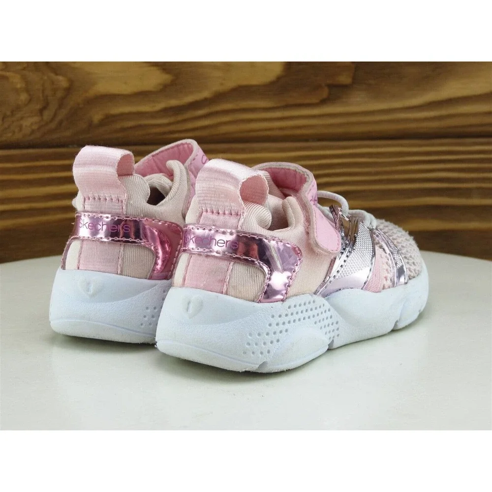 SKECHERS Sz 5 Toddler Shoes‎ Girls Sneaker Pink Synthetic Medium